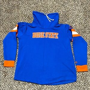 Champion Vintage Boise State Mock Cowl Neck Sweatshirt womans size 2XL